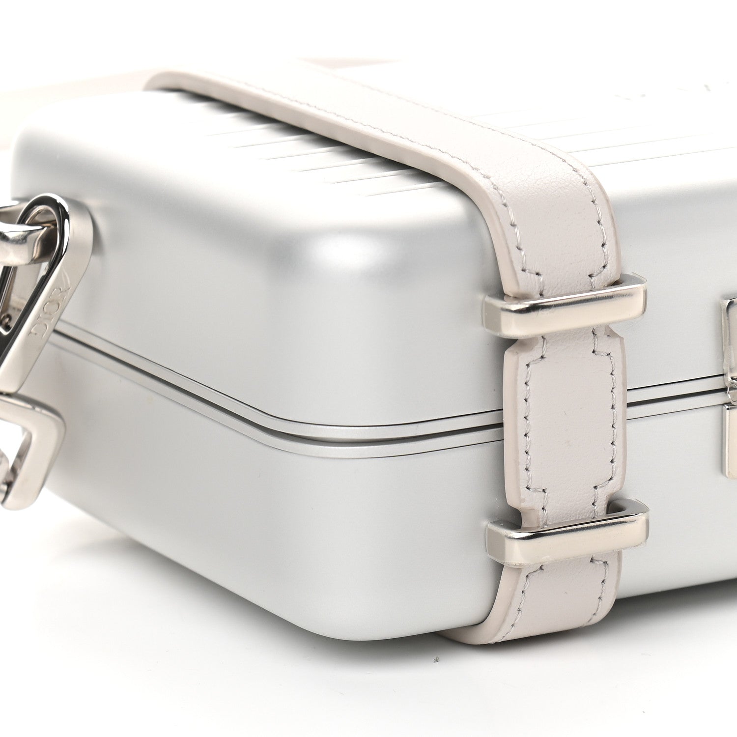 Christian Dior X RIMOWA Aluminum Personal Clutch On Strap Silver 9 of 10