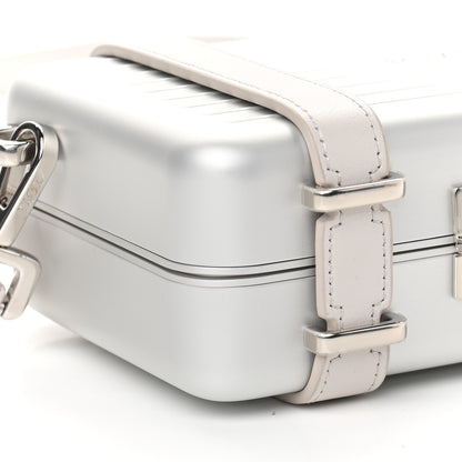 Christian Dior X RIMOWA Aluminum Personal Clutch On Strap Silver 9 of 10