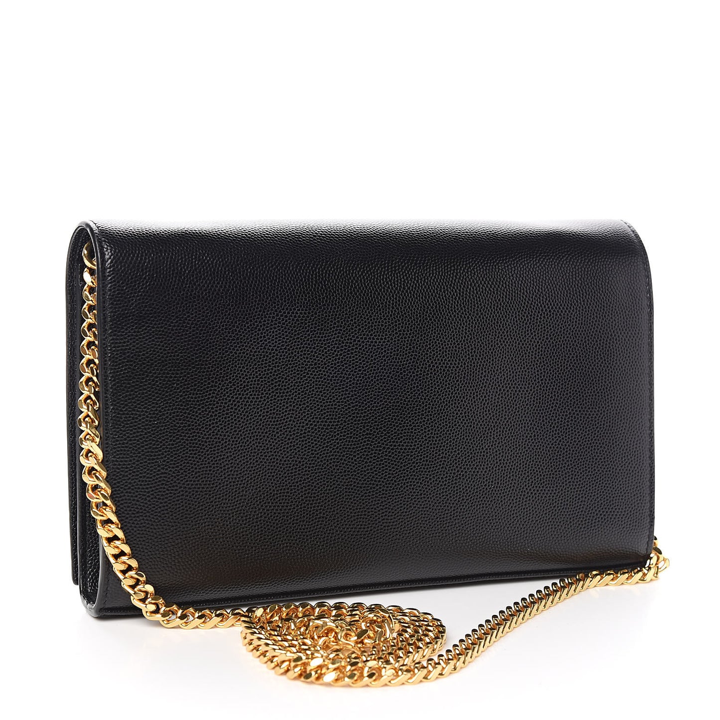 Grain De Poudre Star Studded Monogram Wallet on Chain Black