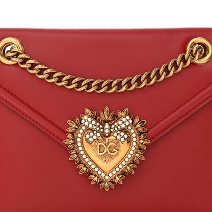 Dolce & Gabbana Smooth Calfskin Medium Devotion Crossbody Bag Poppy Red 8 of 15