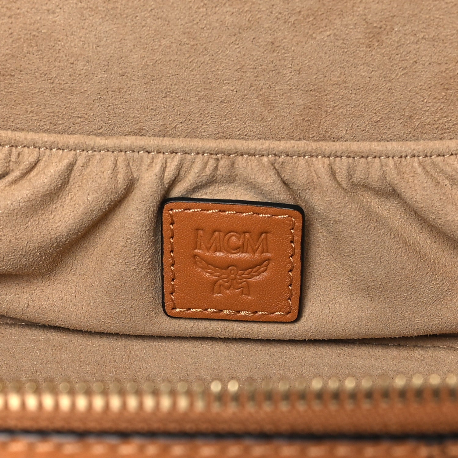 MCM Visetos Vanity Case Cognac 5 of 9
