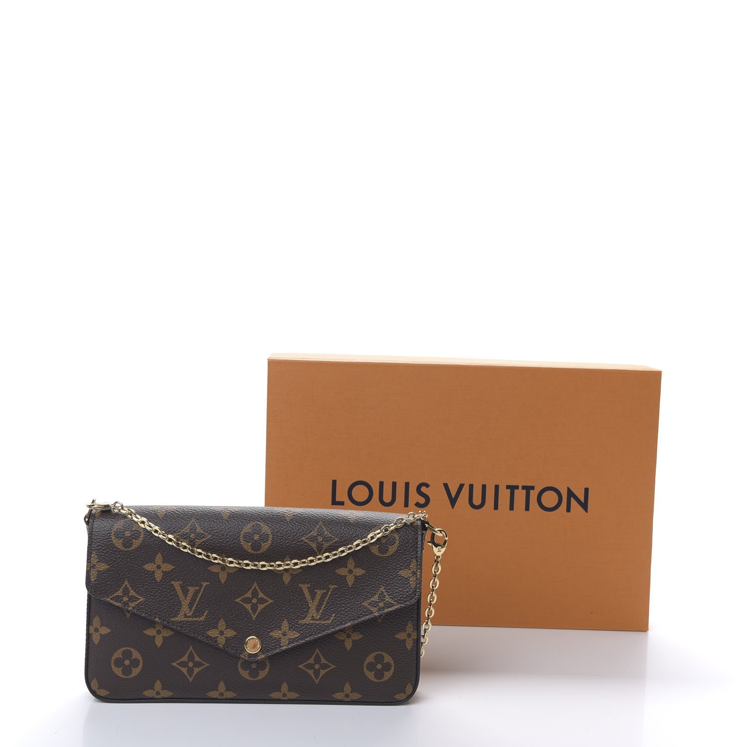 Louis Vuitton Monogram Pochette Felicie Chain Wallet Fuchsia 9 of 9