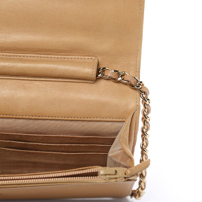 Chanel Caviar Timeless CC Wallet On Chain WOC Beige 12 of 14
