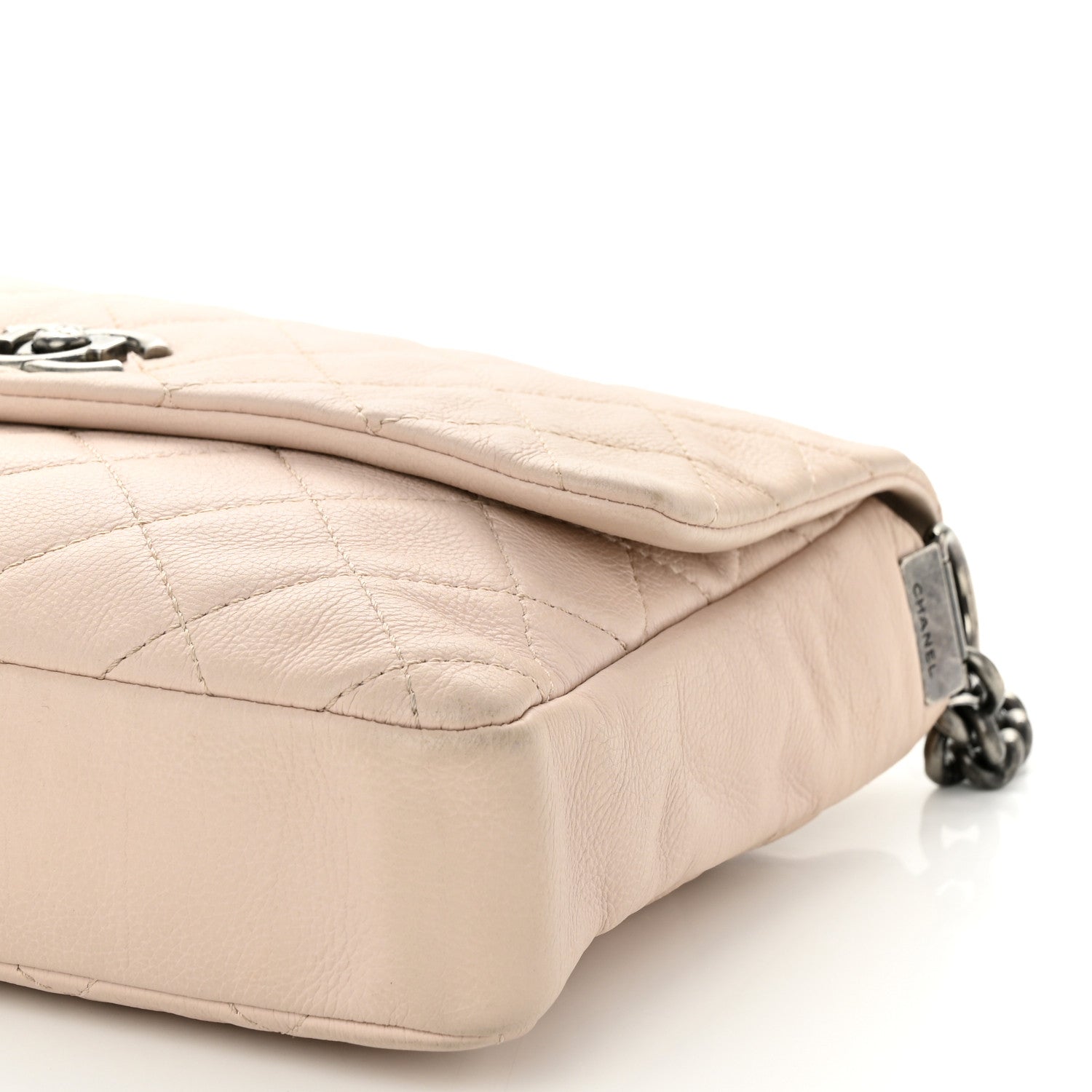 Chanel Calfskin Quilted Couture Messenger Light Pink 10 of 12