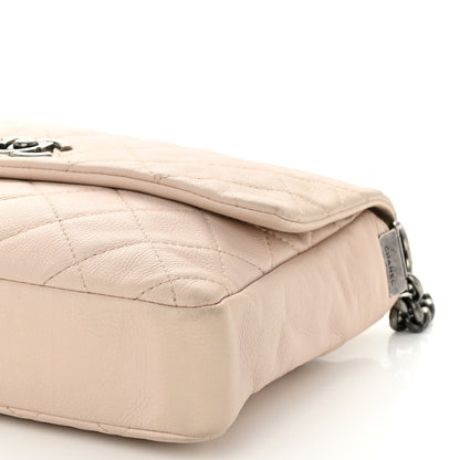 Chanel Calfskin Quilted Couture Messenger Light Pink 10 of 12