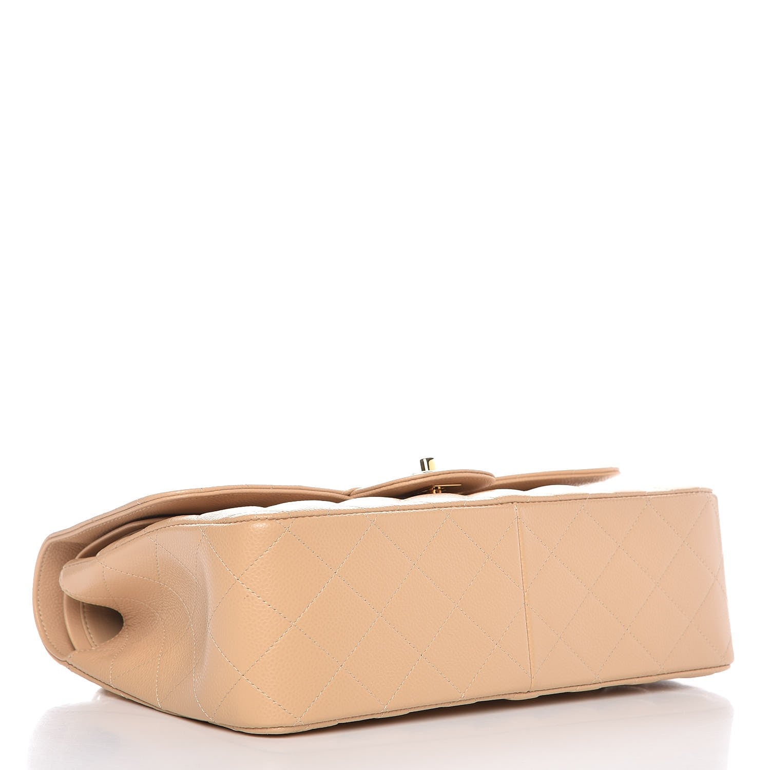 Chanel Caviar Quilted Jumbo Double Flap Beige Clair 5 of 9