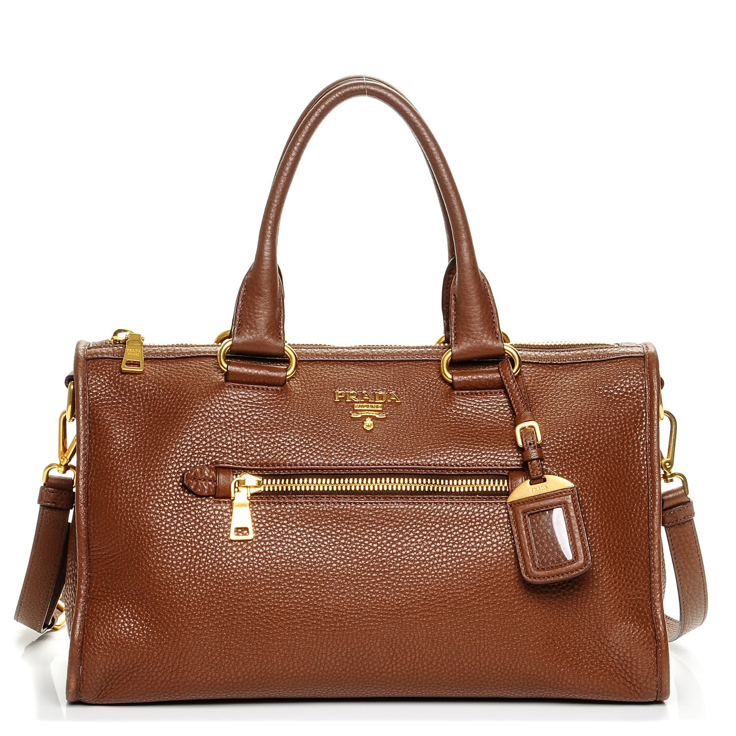 Vitello Daino Shopping Satchel Bruciato