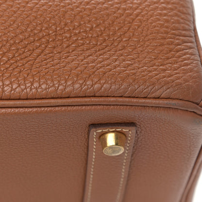 Hermes Taurillon Clemence Birkin 35 Gold 35 of 40