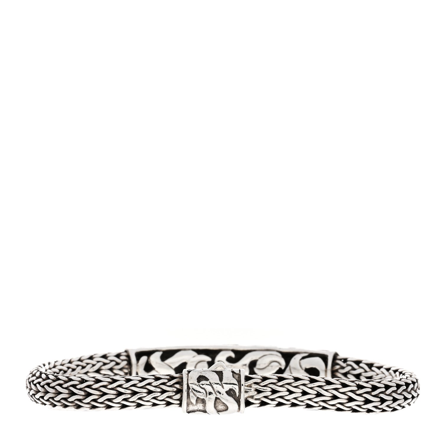 John Hardy Sterling Silver Dayak Classic Chain Station Bracelet 2 of 3