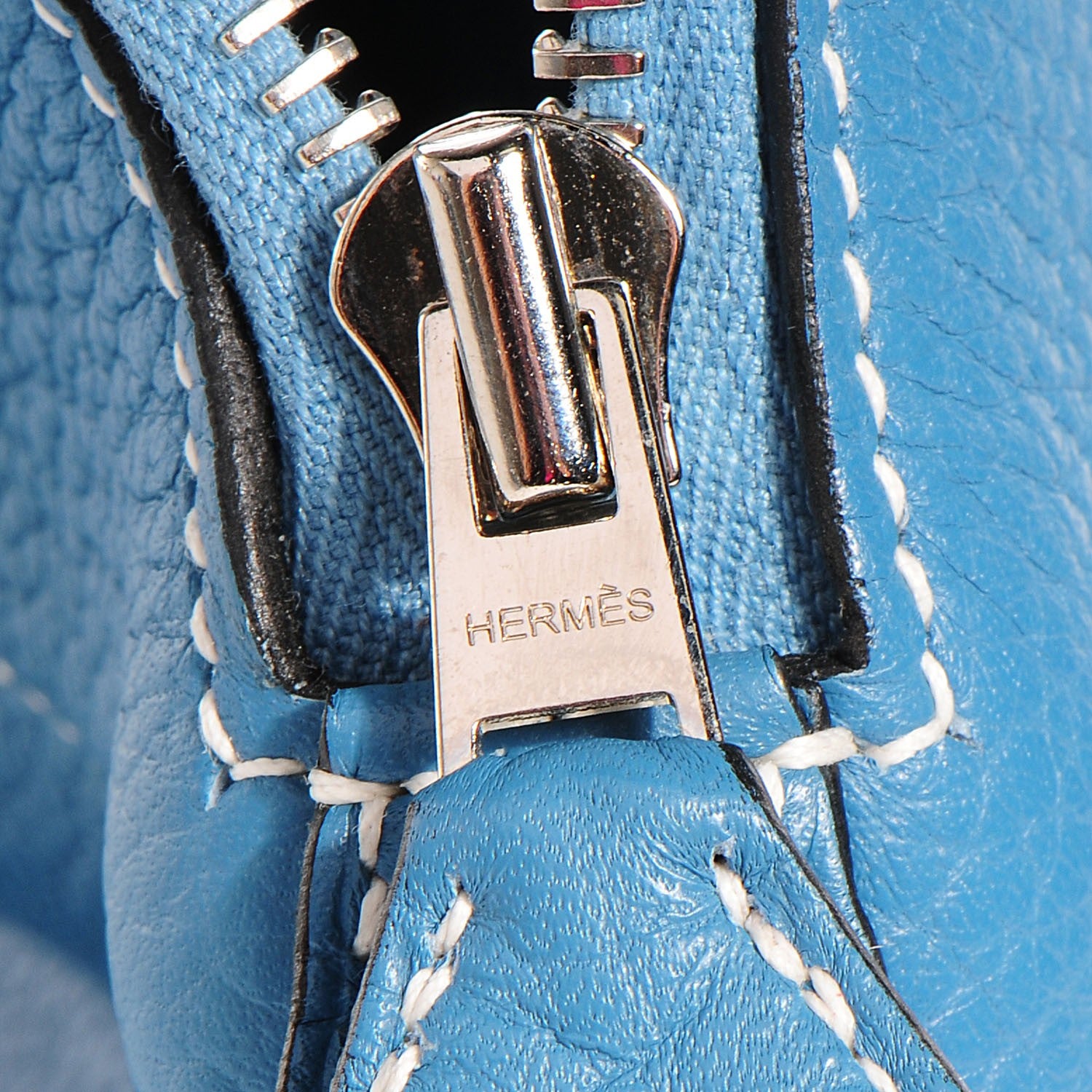Hermes Taurillon Clemence Bolide 31 Blue Jean 17 of 25