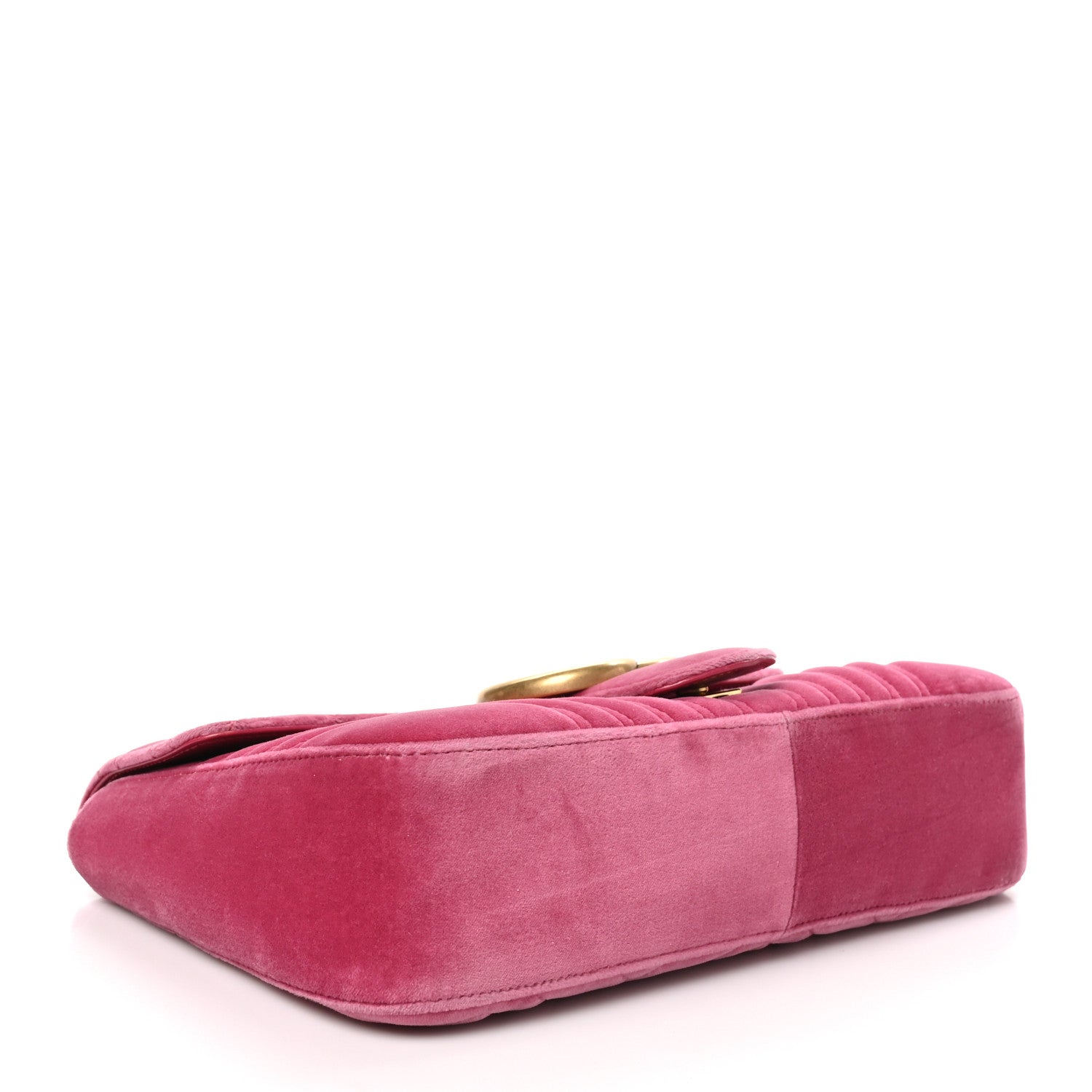 Gucci Velvet Matelasse Medium GG Marmont Shoulder Bag Light Raspberry Rose 3 of 9