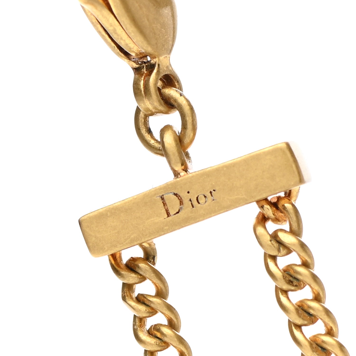 Christian Dior Metal J'Adior Choker Necklace Aged Gold 6 of 6