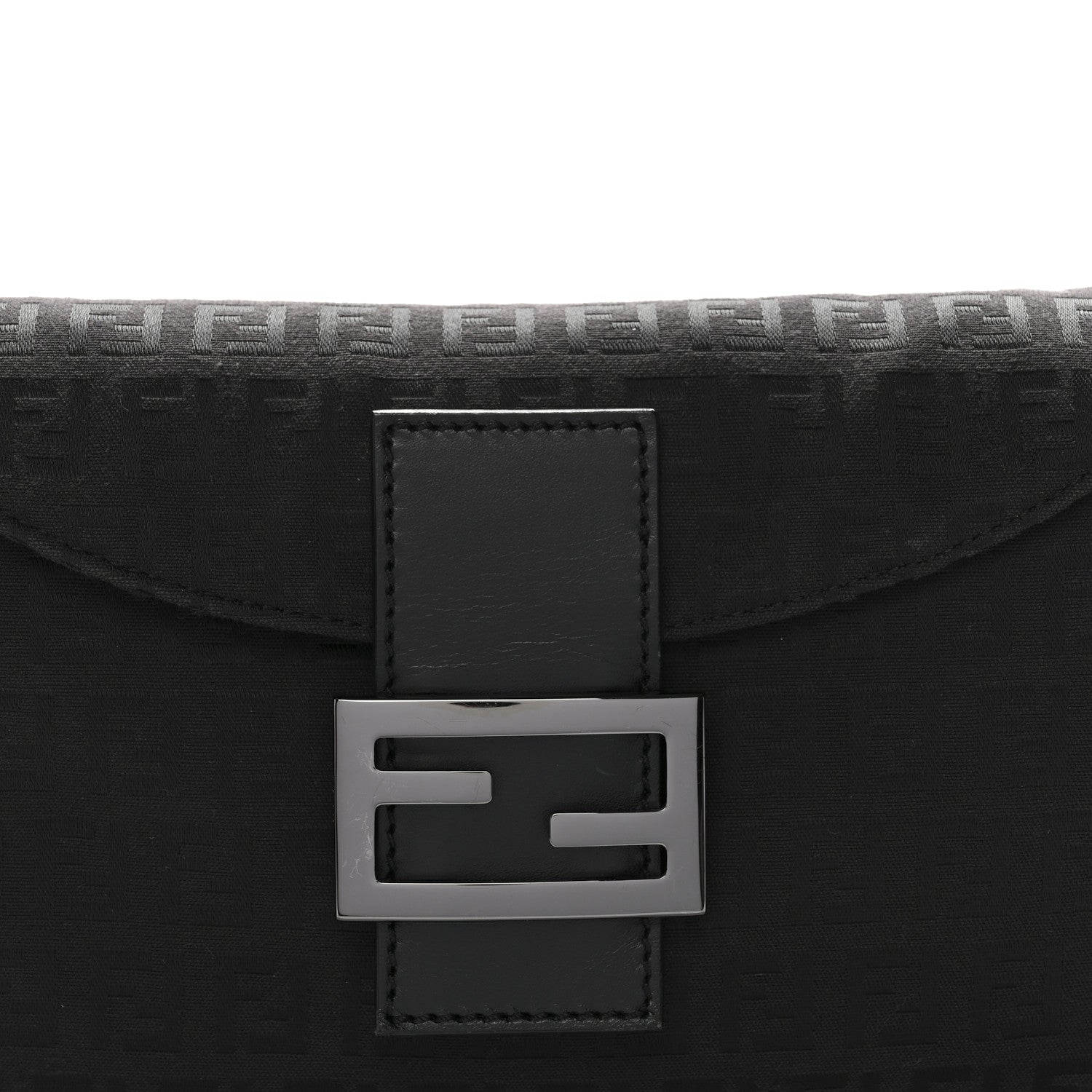 Fendi Zucchino Baguette Black 7 of 9