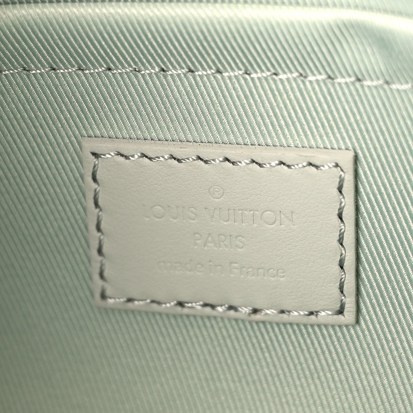 Taurillon Monogram S Lock Messenger Mineral Gray