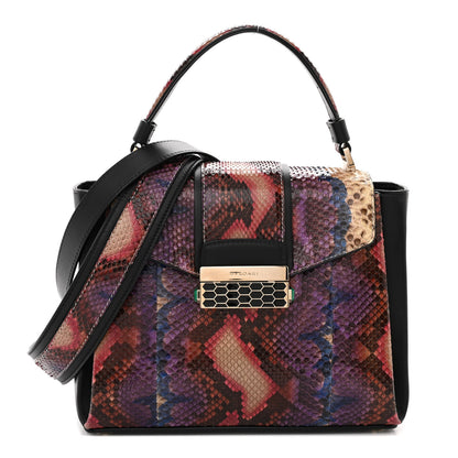 Bulgari Snakeskin Serpenti Viper Top Handle Bag Multicolor 1 of 16