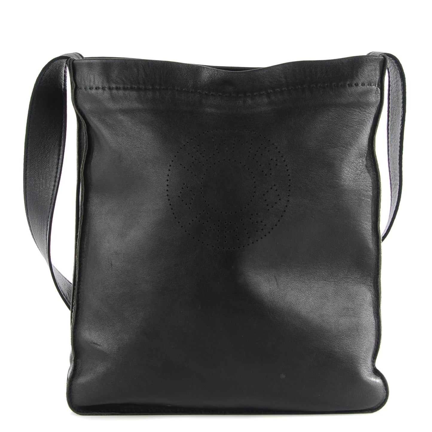 Lambskin Toudou Perfore Crossbody Black