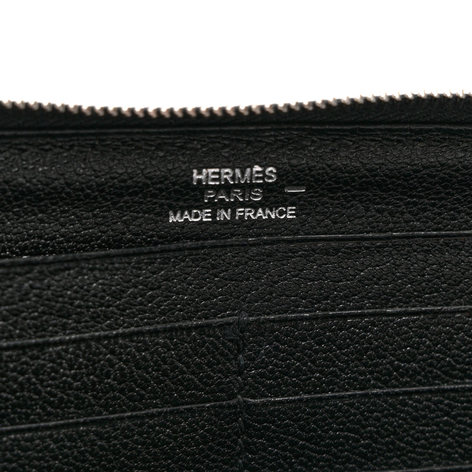 Hermes Lizard Azap Wallet Black 6 of 7