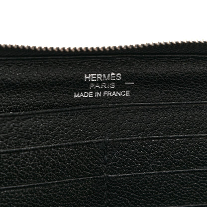 Hermes Lizard Azap Wallet Black 6 of 7