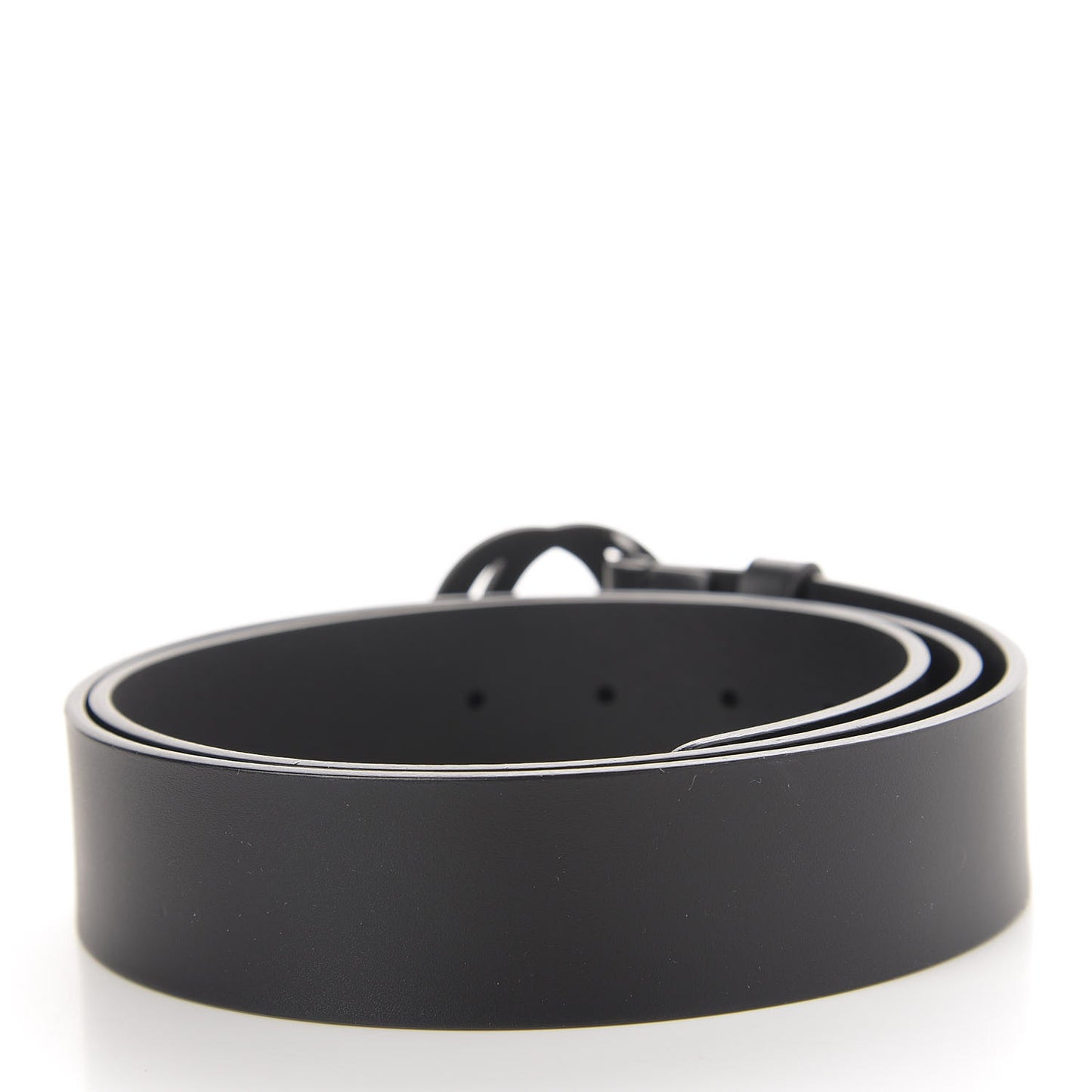 Selleria Calfskin Monochrome Interlocking G 37mm Belt 100 40 Black