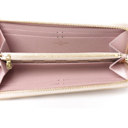 Louis Vuitton Damier Azur Clemence Wallet Rose Ballerine 5 of 11