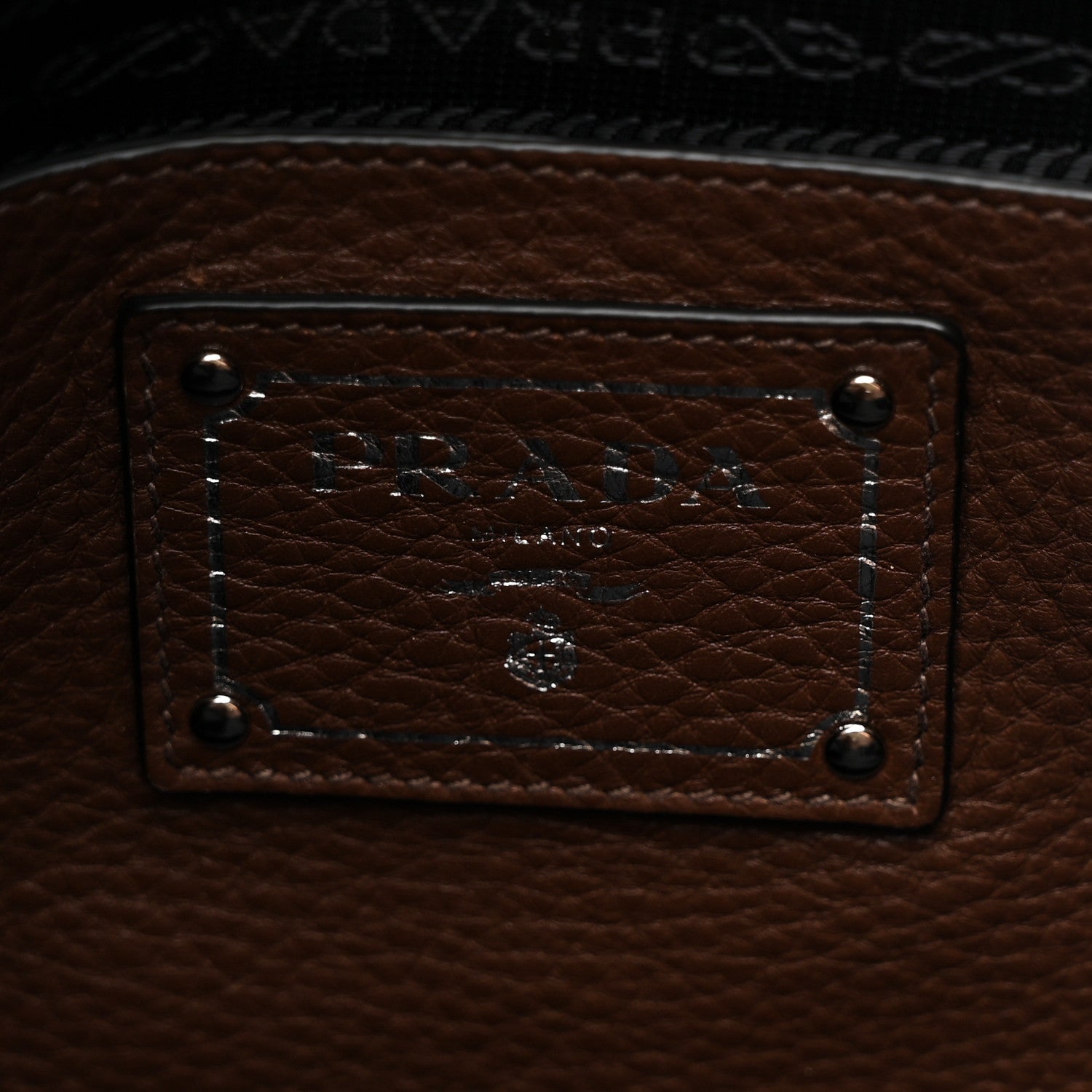 Prada Vitello Phenix Side Zip Shopping Tote Bruciato 6 of 11