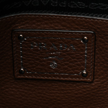 Prada Vitello Phenix Side Zip Shopping Tote Bruciato 6 of 11