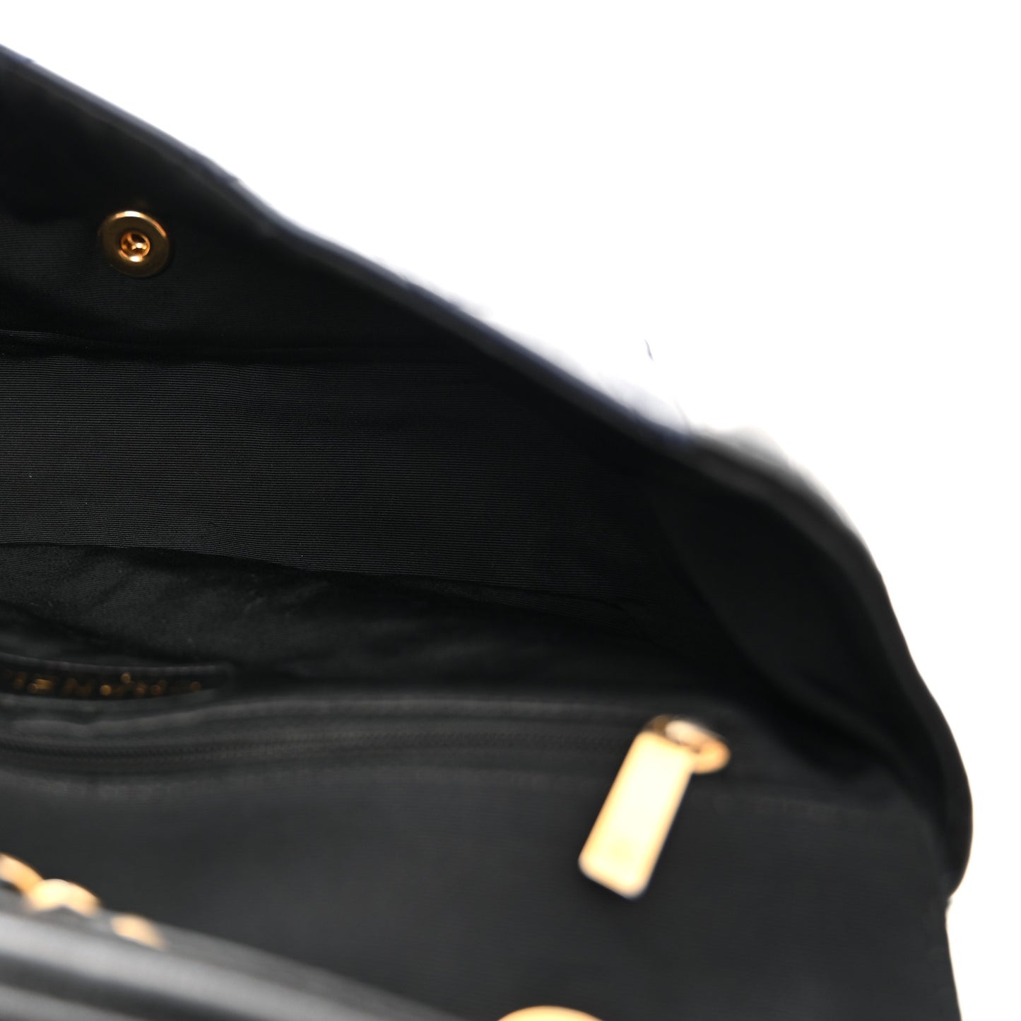 Lambskin Quilted Medium Elegant CC Flap Navy Black