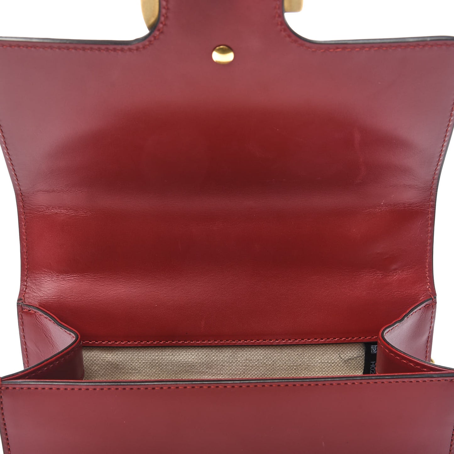 Knight Calfskin Small GG Marmont Chain Handle Bag Hibiscus Red