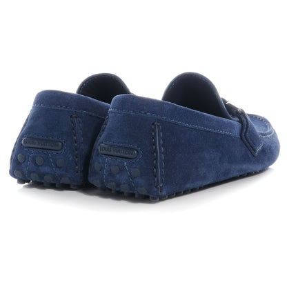 Louis Vuitton Suede Hockenheim Moccasins Blue Jean 7 3 of 7