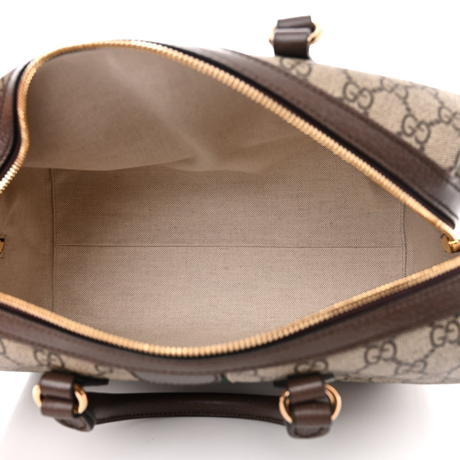 Gucci GG Supreme Monogram Web Medium Ophidia Top Handle Bag Beige Ebony 5 of 12