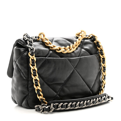 Chanel Lambskin Quilted Medium Chanel 19 Flap Black 3 of 10
