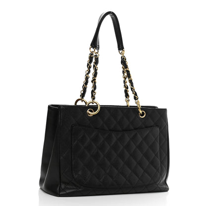 Chanel Caviar Quilted Grand Shopping Tote GST Black 2 of 12