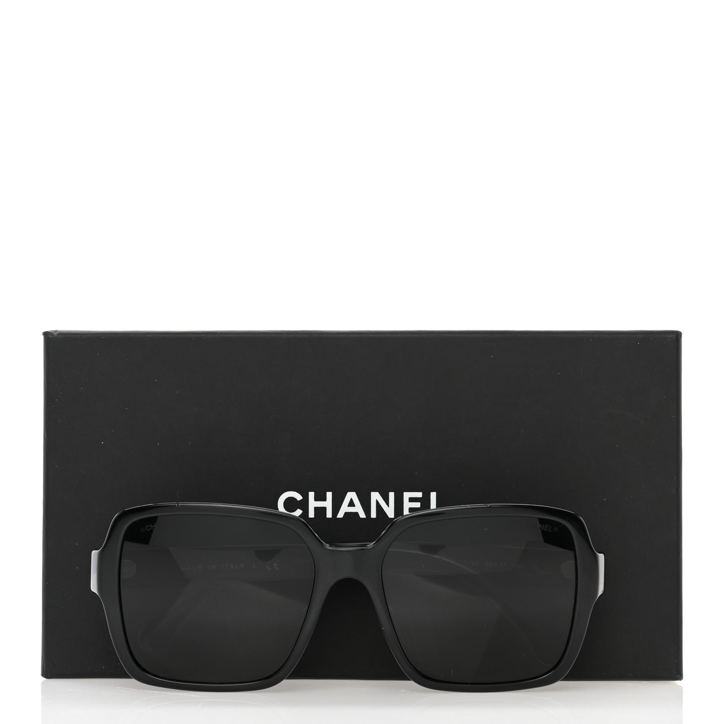 Acetate Polarized Square Sunglasses 5408-A Black