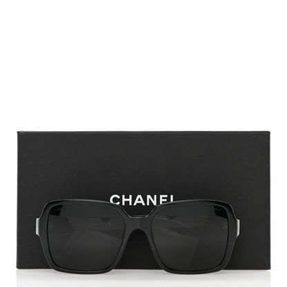 Chanel Acetate Polarized Square Sunglasses 5408-A Black 12 of 12