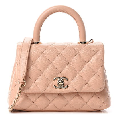 Chanel Caviar Quilted Extra Mini Coco Handle Flap Light Pink 1 of 11