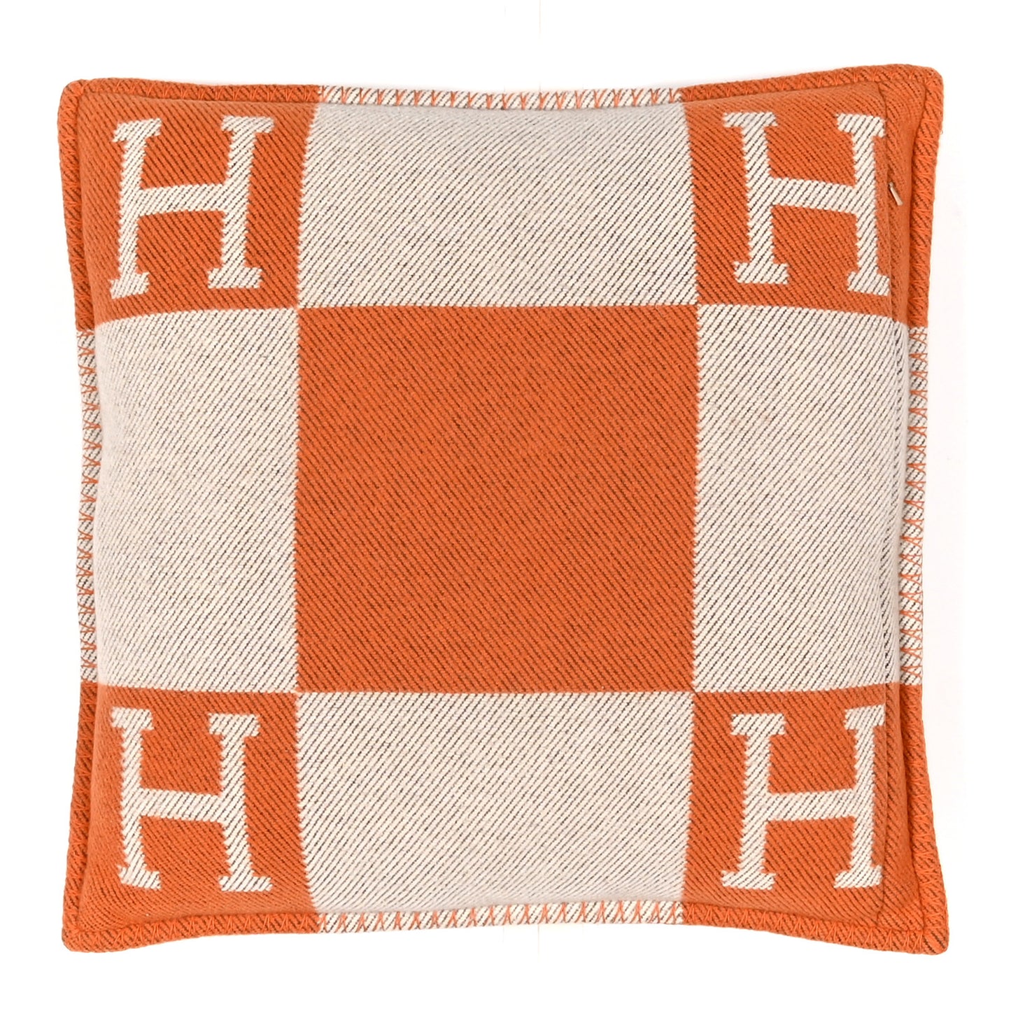 Wool Cashmere Avalon Pillow PM Ecru Potiron