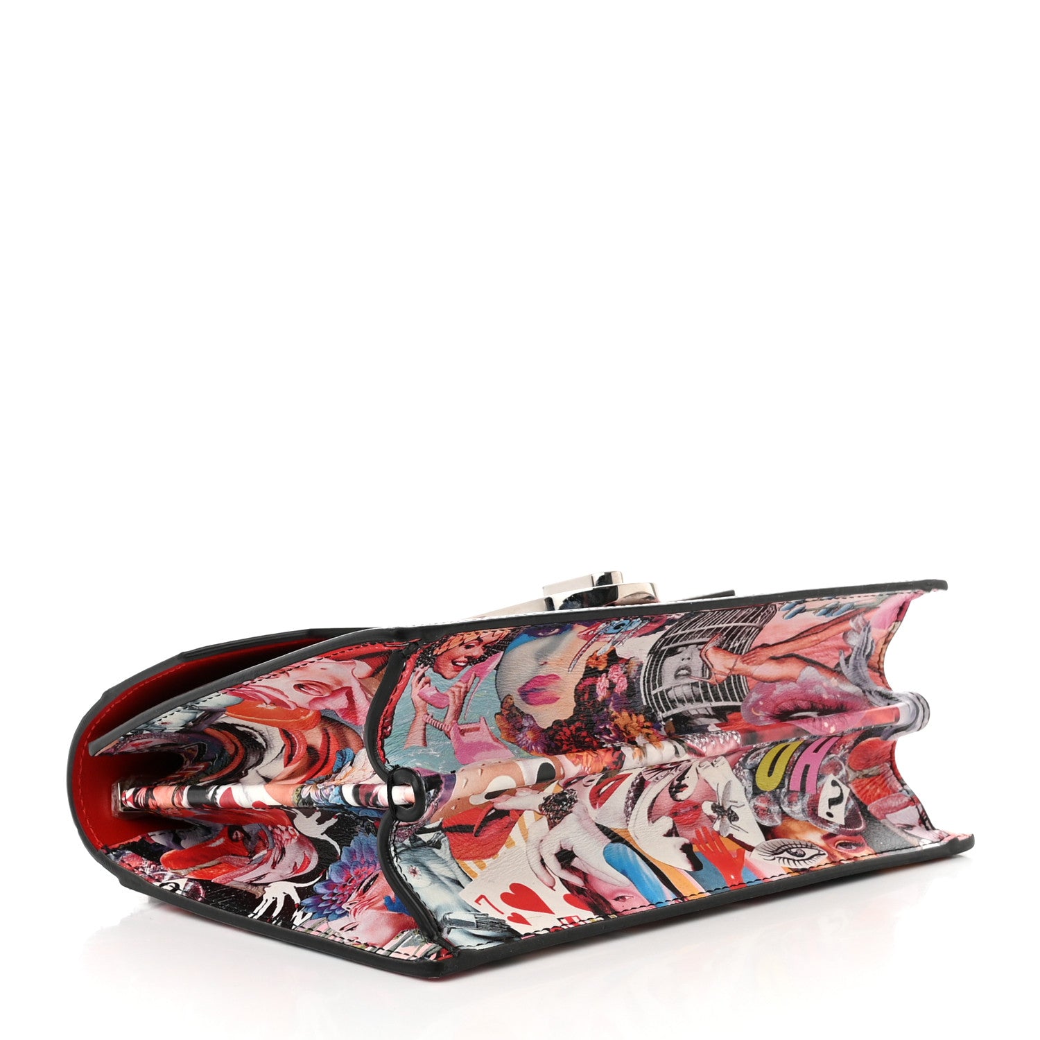 Christian Louboutin Calfskin Patent Sneakers Sole Printed Small Elisa Loubi Multicolor 4 of 14