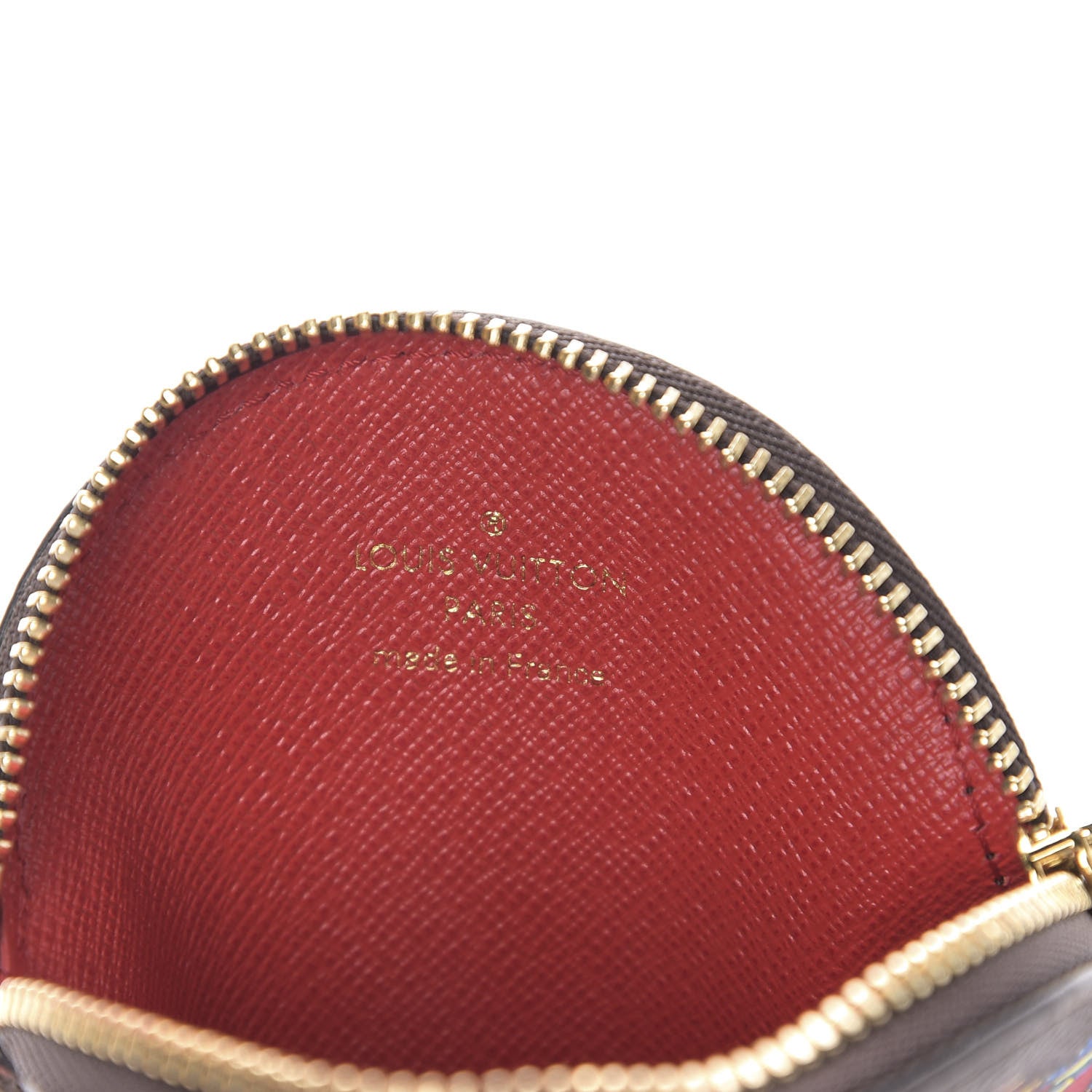 Louis Vuitton Monogram 2020 Christmas Animation Bumper Cars Round Coin Purse Coquelicot 5 of 7