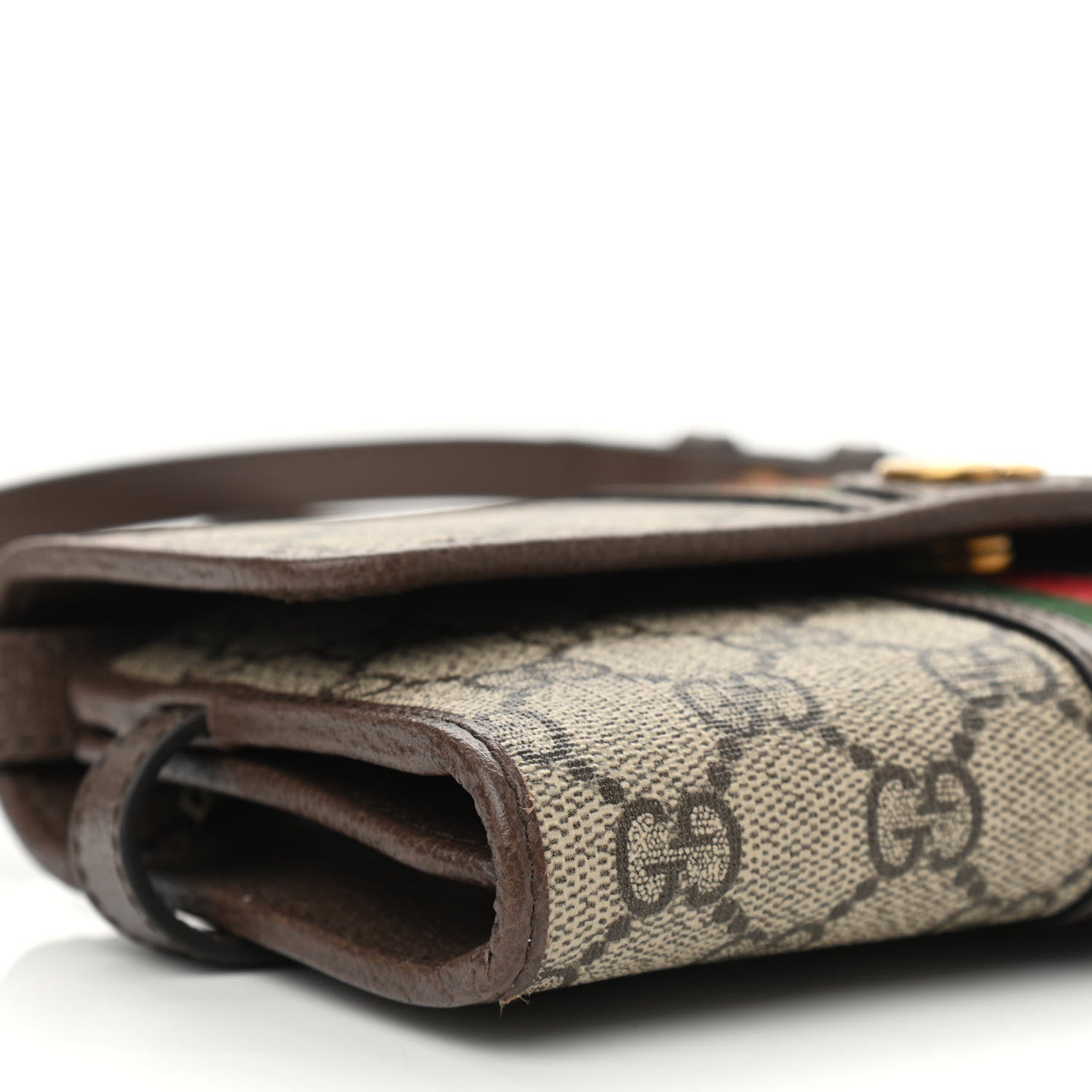 Gucci GG Supreme Monogram Web Ophidia Crossbody Wallet Beige New Acero 10 of 12