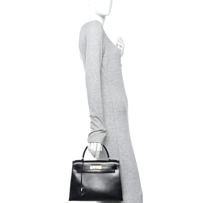 Hermes Box Kelly Sellier 28 Black 2 of 11