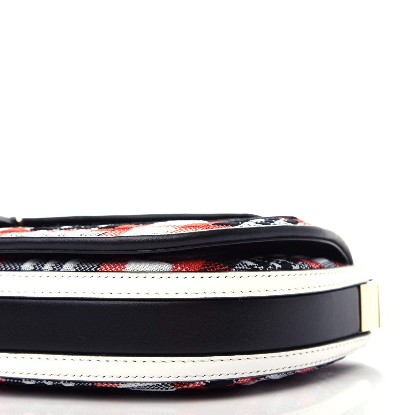 Knit Tartan Mini Olympia Shoulder Bag Bright Red