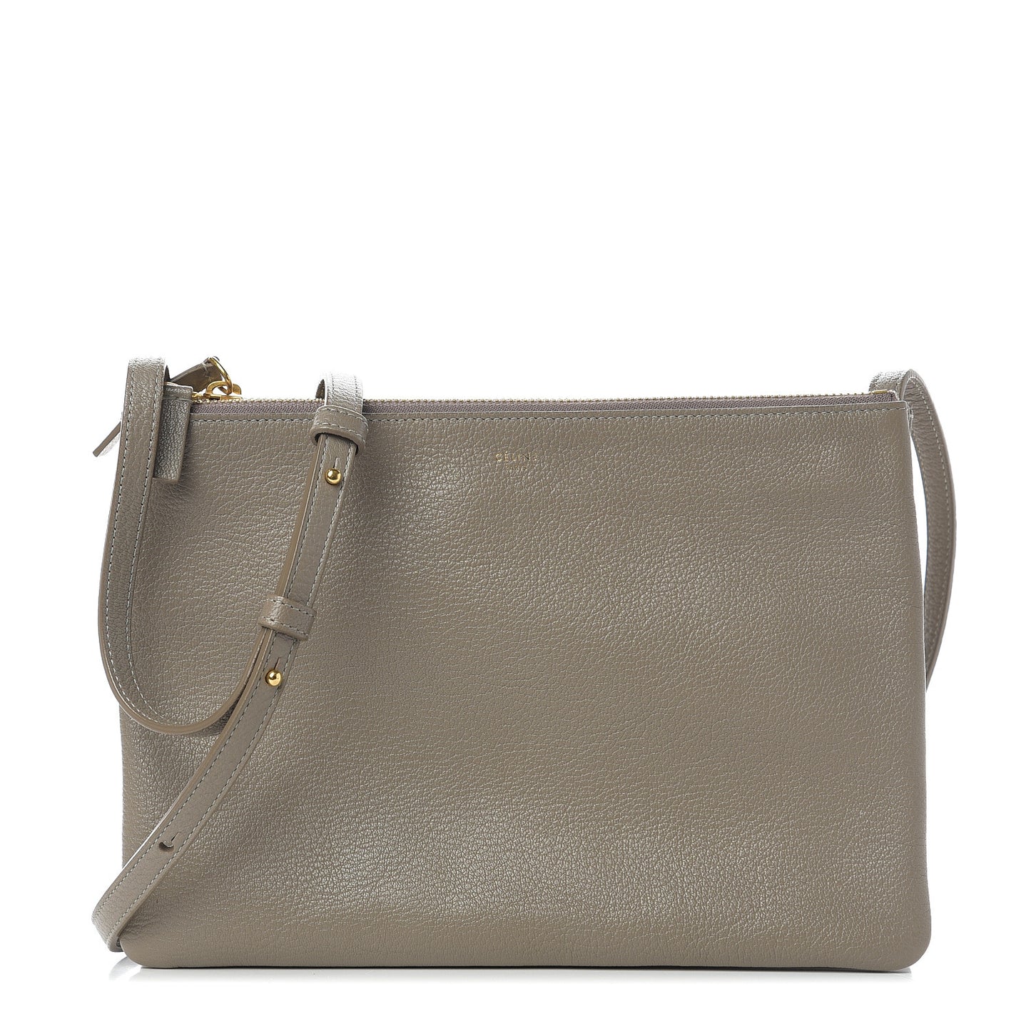 Lambskin Large Trio Crossbody Bag Smoke