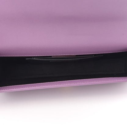 Saint Laurent Grain De Poudre Classic Kate Clutch Purple 5 of 8