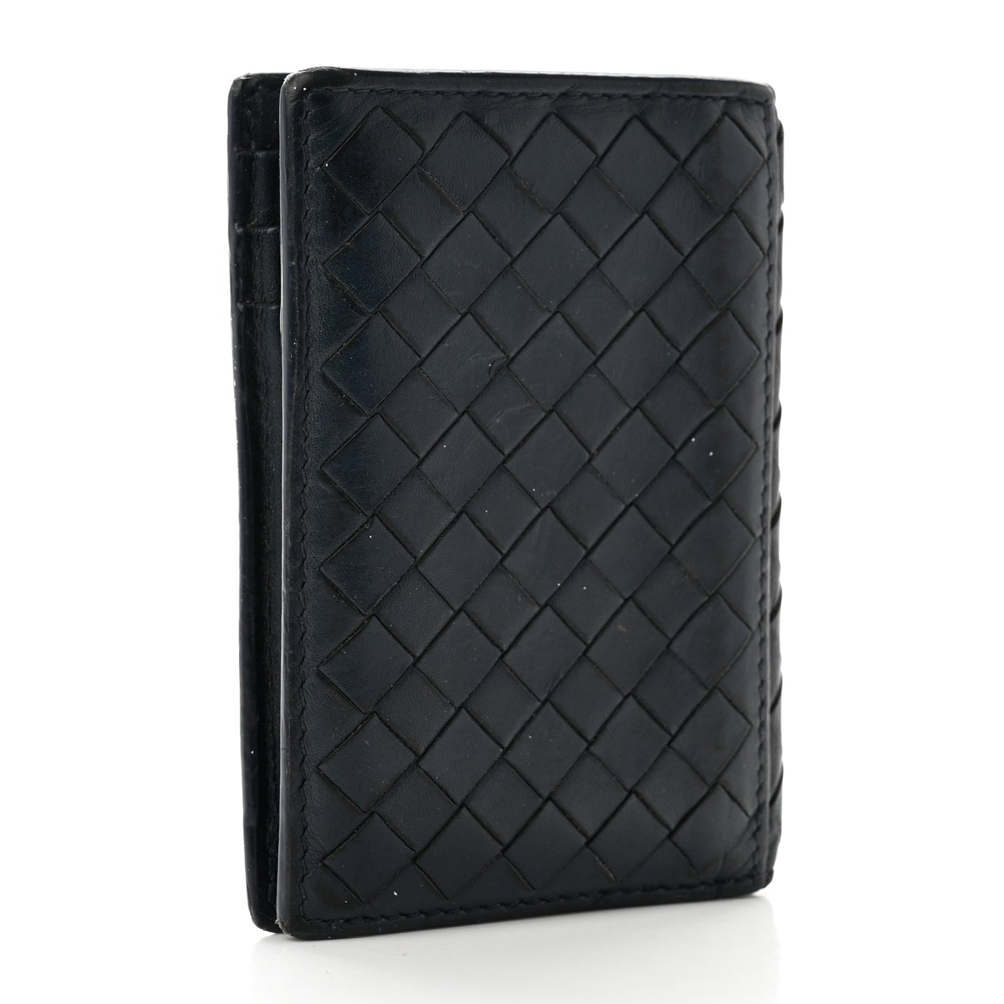Nappa Intrecciato Bi-Fold Wallet Black