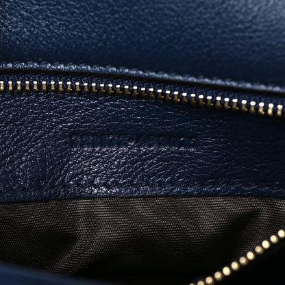 Gucci Roxy Calfskin Web Medium Blondie Top Handle Shoulder Flap Bag Blue Agata 7 of 9