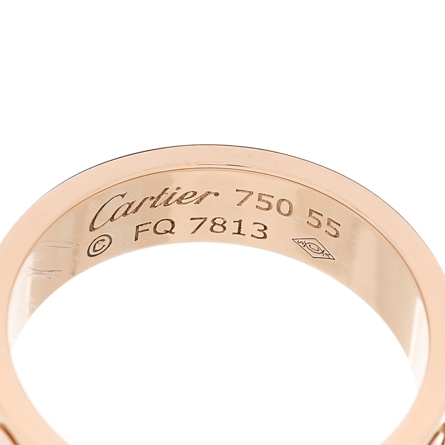 Cartier 18K Pink Gold 5.5mm LOVE Ring 55 7.25 4 of 4