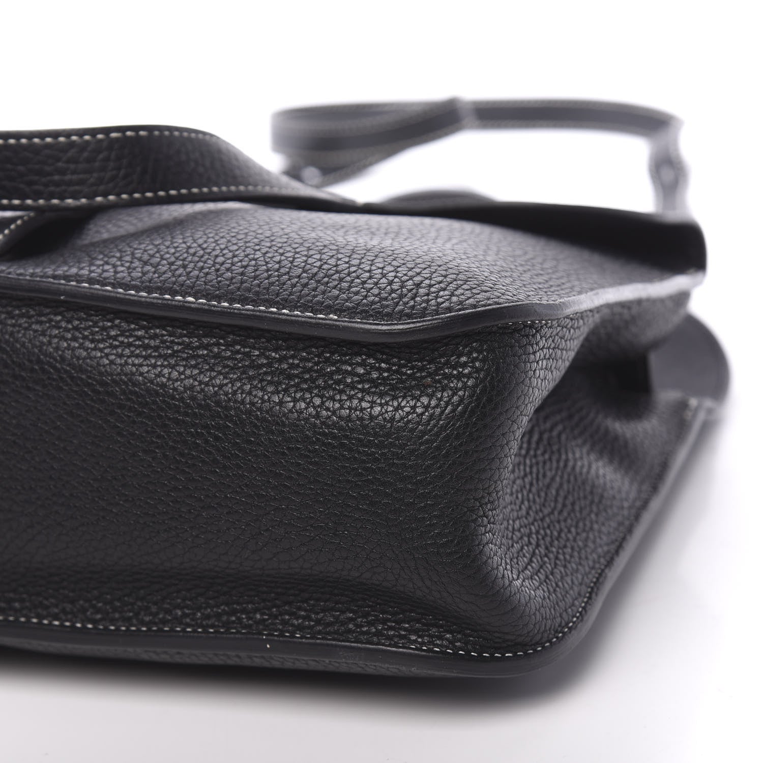 Hermes Taurillon Clemence Halzan 31 GM Black 13 of 13