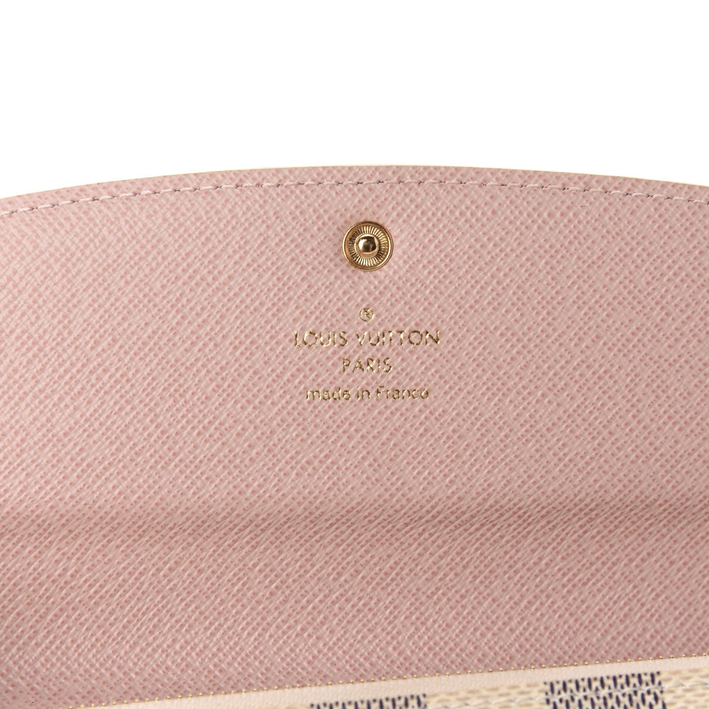 Damier Azur Emilie Wallet Rose Ballerine