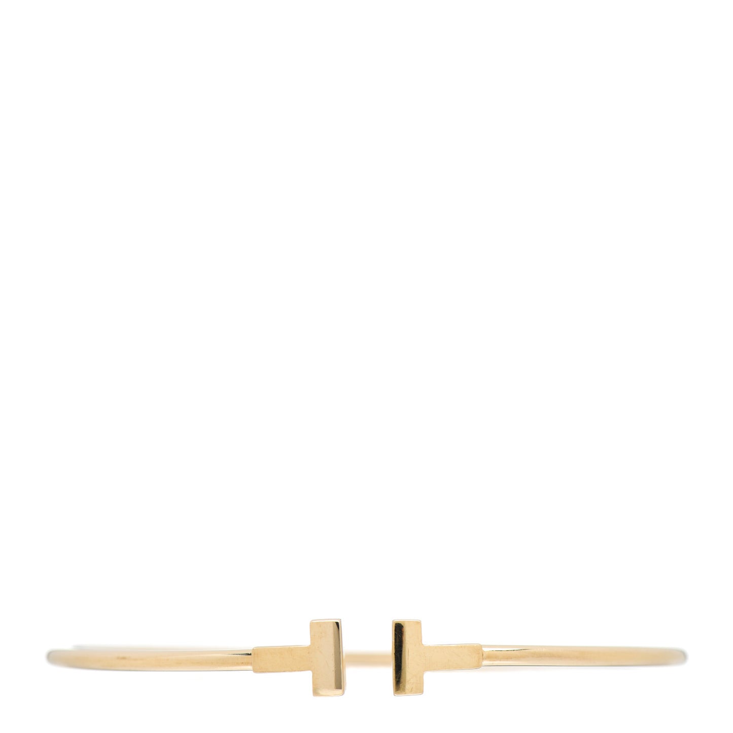 18K Yellow Gold Narrow T Wire Bracelet