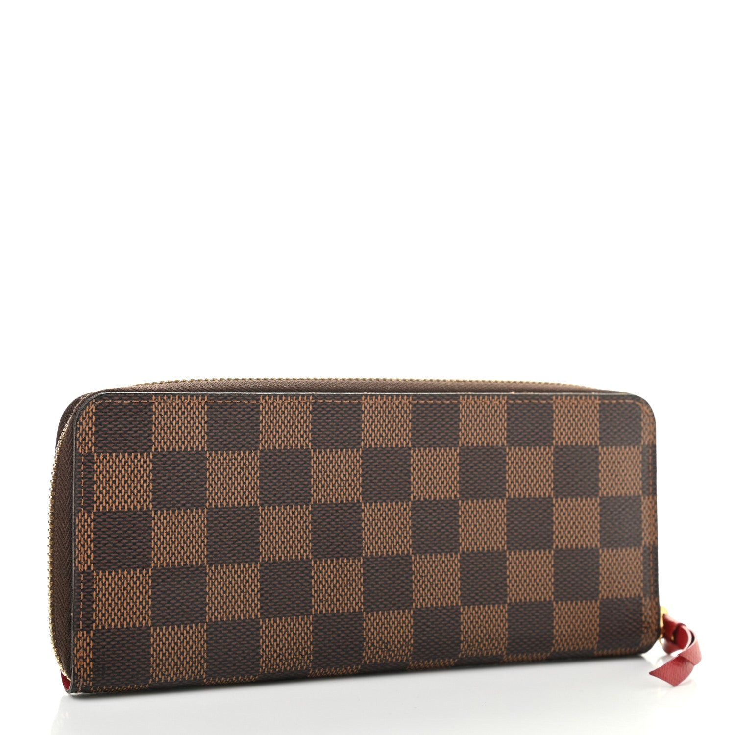 Louis Vuitton Damier Ebene Clemence Wallet Cherry 3 of 10